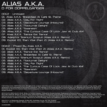 Alias A.K.A. ALIASAKA002 - Back