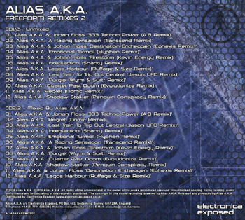 Alias A.K.A. ALIASAKAREMIX002 - Digipack - Back